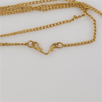 22kt Gold Curb Link Necklace