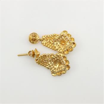 22kt Gold Dangle Earrings