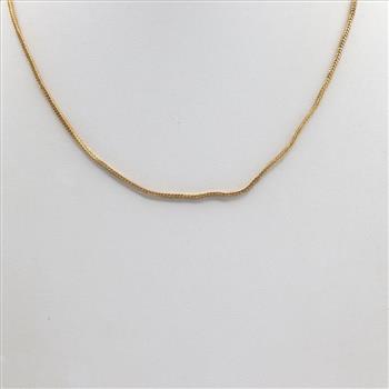 22kt Gold Foxtail Chain Necklace