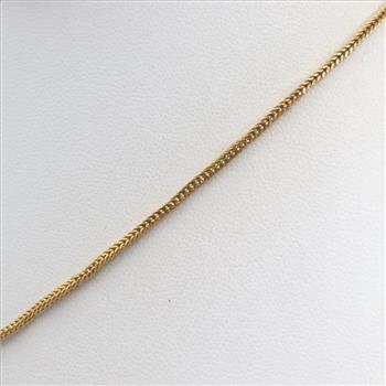 22kt Gold Foxtail Chain Necklace