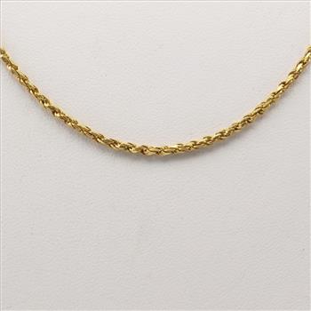 22kt Gold Rope Chain Necklace