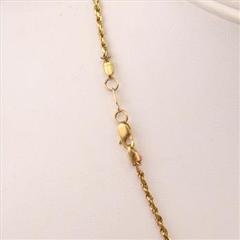 22kt Gold Rope Chain Necklace