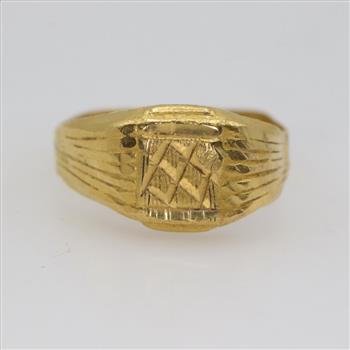 22kt Gold Signet Ring