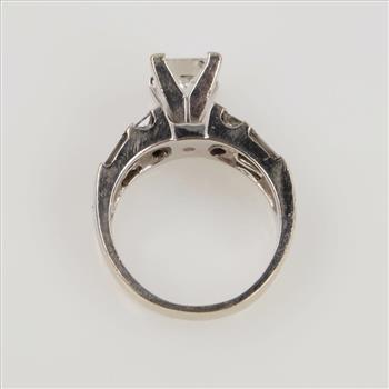 2.45cts TW Diamond 18kt White Gold Engagement Ring-Evaluated By Our Certified Gemologist-AGS/GIA