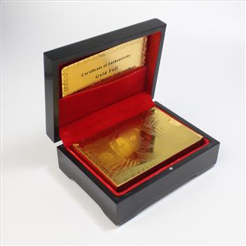 24kt Gold Foil Playing Cards Box Set