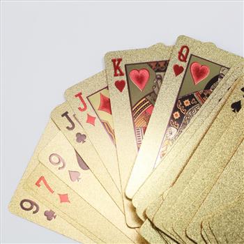 24kt Gold Foil Playing Cards Box Set