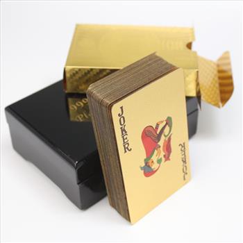 24kt Gold Foil Playing Cards Box Set
