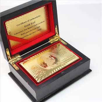 24kt Gold Foil Playing Cards Box Set