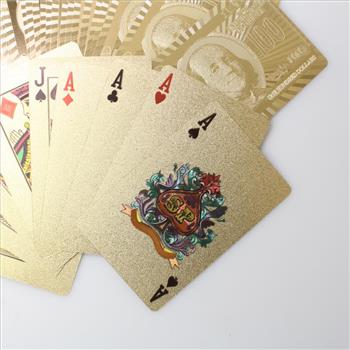 24kt Gold Foil Playing Cards Box Set