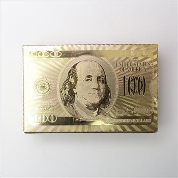 24kt Gold Foil Playing Cards Box Set