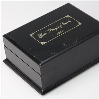 24kt Gold Foil Playing Cards Box Set