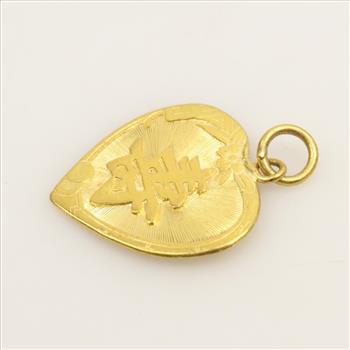 24kt Gold Heart Pendant