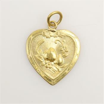 24kt Gold Heart Pendant