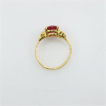 24kt Gold Ruby Ring
