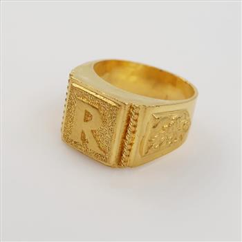 24kt Gold Signet Ring