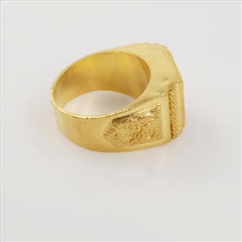 24kt Gold Signet Ring