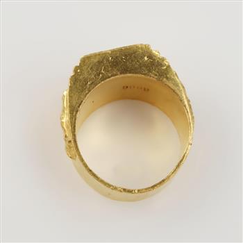 24kt Gold Signet Ring