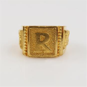 24kt Gold Signet Ring