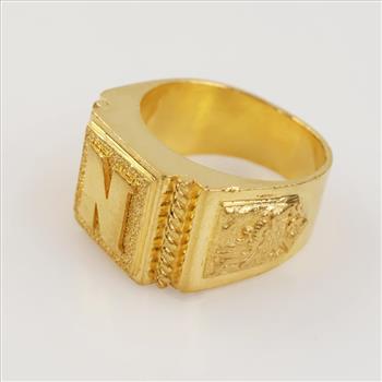 24kt Gold Signet Ring