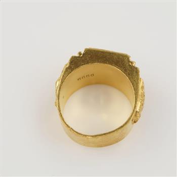 24kt Gold Signet Ring