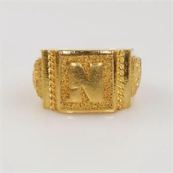 24kt Gold Signet Ring