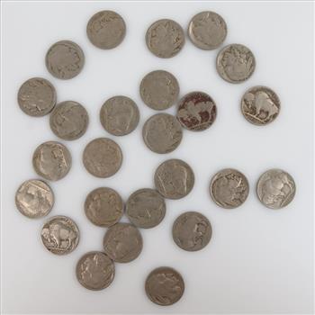 25 US Buffalo Nickels