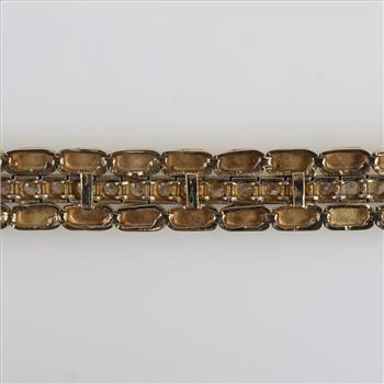 2.52cts TW Diamond 14kt Gold Bracelet-Evaluated By Our Certified Gemologist-AGS/GIA
