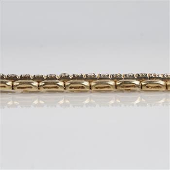 2.52cts TW Diamond 14kt Gold Bracelet-Evaluated By Our Certified Gemologist-AGS/GIA