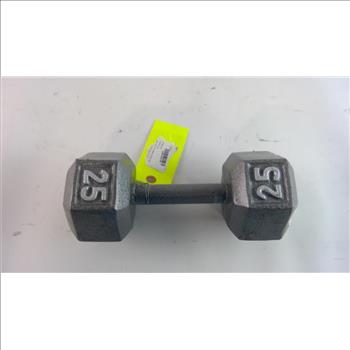 25-Pound Metal Dumbbell