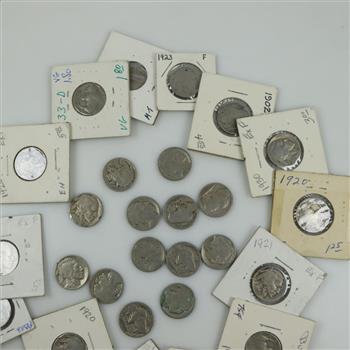 27 Buffalo Nickels
