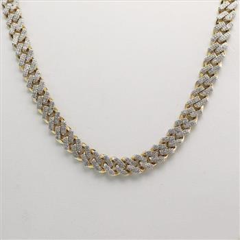9ct White Gold 0.10ct Diamond Double Layer Necklace main image 0