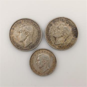 3 Australian Silver Coins