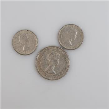 3 Canadian Silver Coins