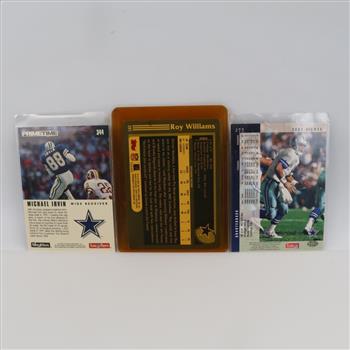 3 Dallas Cowboys Trading Cards