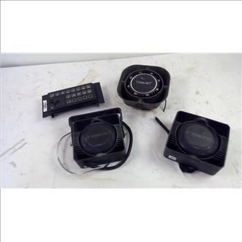 3 ES100C Siren Speaker, Whelen Siren Controller