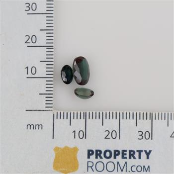 3 Faceted Loose Green Tourmaline
