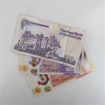3 Foreign Currency, Includes Bank Of England And Scotland Pounds