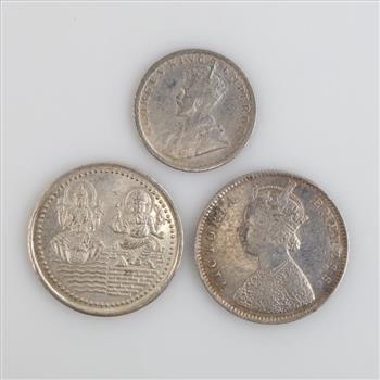 3 Foreign Silver Coins