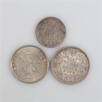 3 Foreign Silver Coins