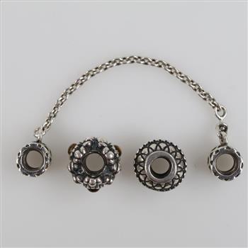 3 Pandora Sterling Silver Charms