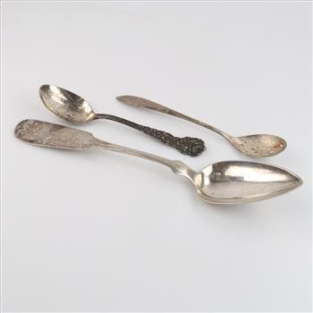 3 Silver Plated Spoons