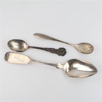 3 Silver Plated Spoons