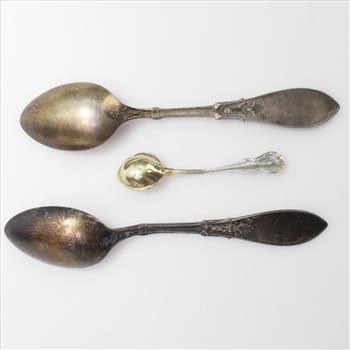 3 Silver Plated Spoons