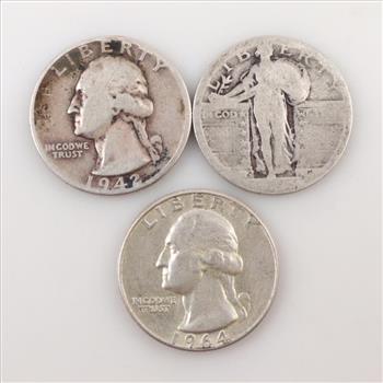 3 Silver US Coins