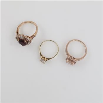 3 Sterling Silver Rings