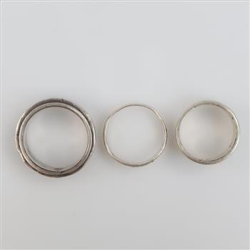 3 Sterling Silver Rings