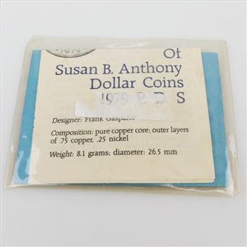 3 Susan B. Anthony Dollar Set