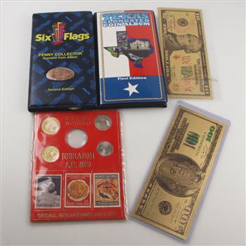 3 Token Collection Sets, 2 Novelty Notes