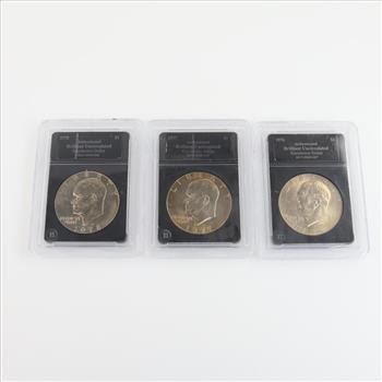 3 US Eisenhower Dollars