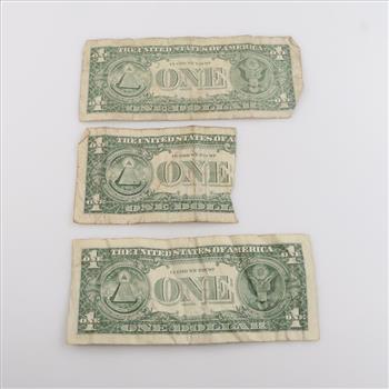 3 US Federal Reserve Notes